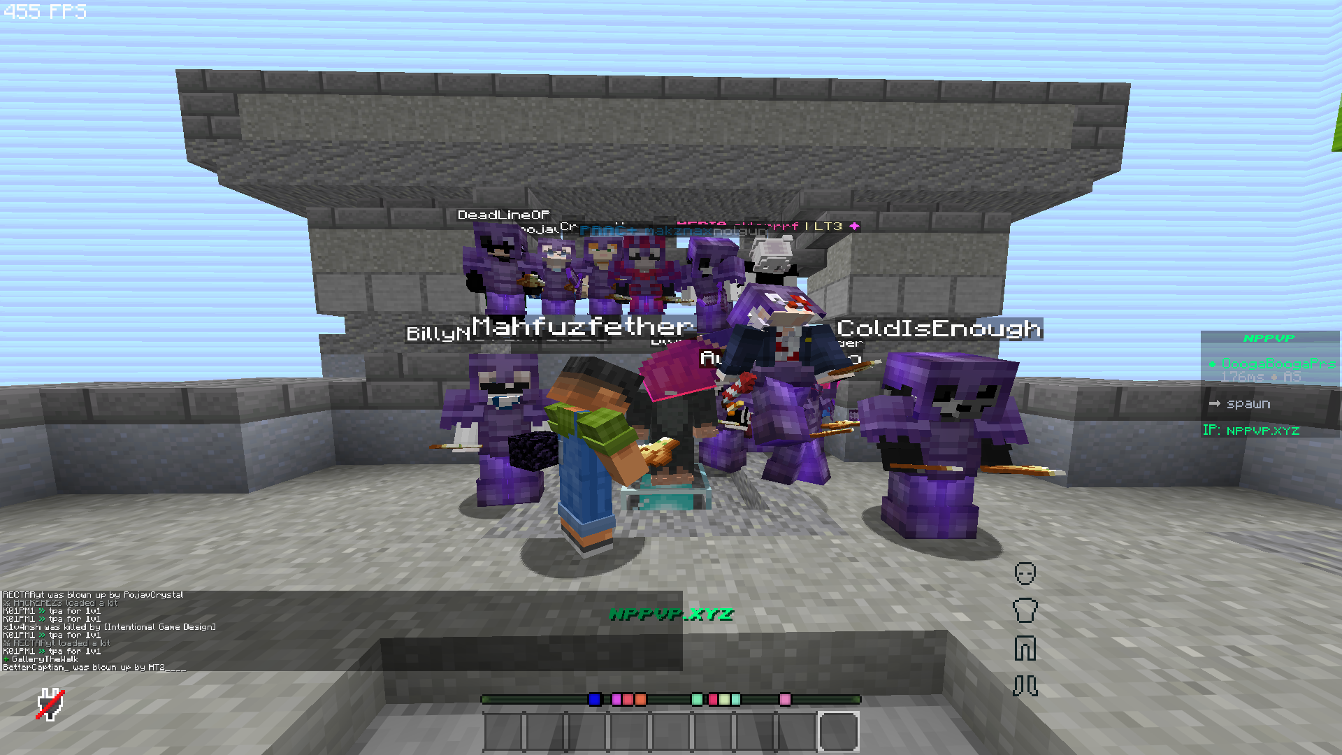 NPPVP players gathered at the arena